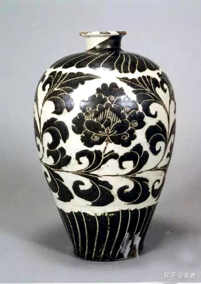 中国宋代 明代 清代哥窯梅瓶 古董品 唐物 古美術 宋代鲁山段店黑釉花瓷四系梅瓶｜韩国收藏家｜宋瓷｜五大名窑｜宋代瓷器