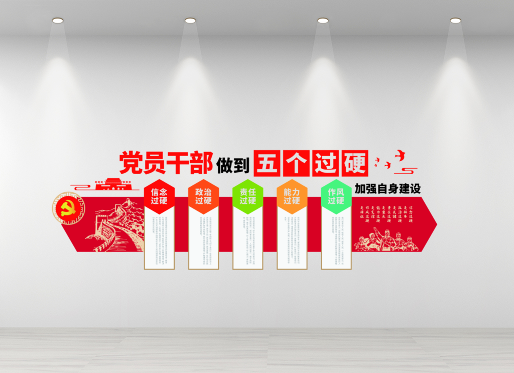 五个过硬主题标语宣传党员干部做到五个过硬模板