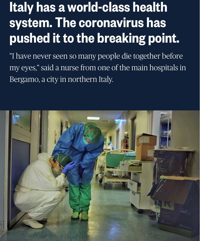 3月21日意大利新增新冠肺炎6557例死亡793例是否已达单日增长峰值