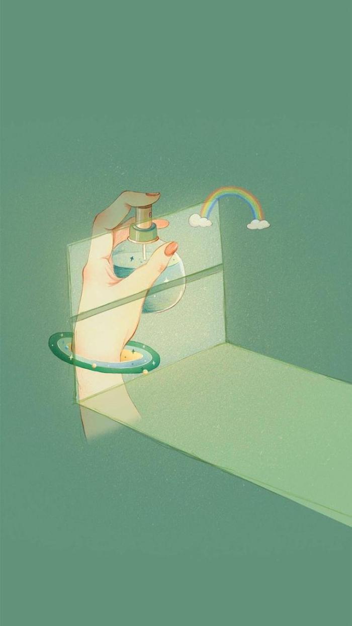 有哪些极富美感的绿色系壁纸?(绿色壁纸唯美小清新)