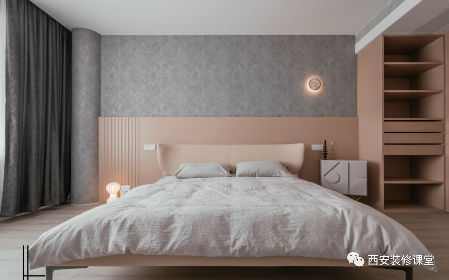 家人们卧室背景墙上下拼色哪个更好看