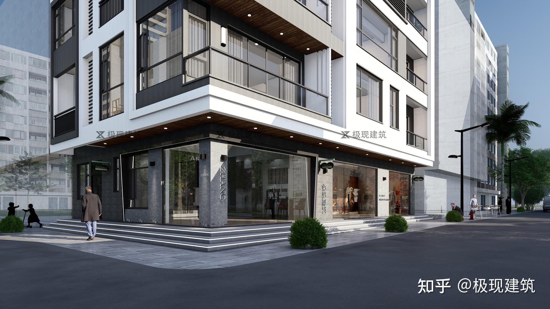 广东饶平丨四层带商铺现代风格自建别墅 - 知乎