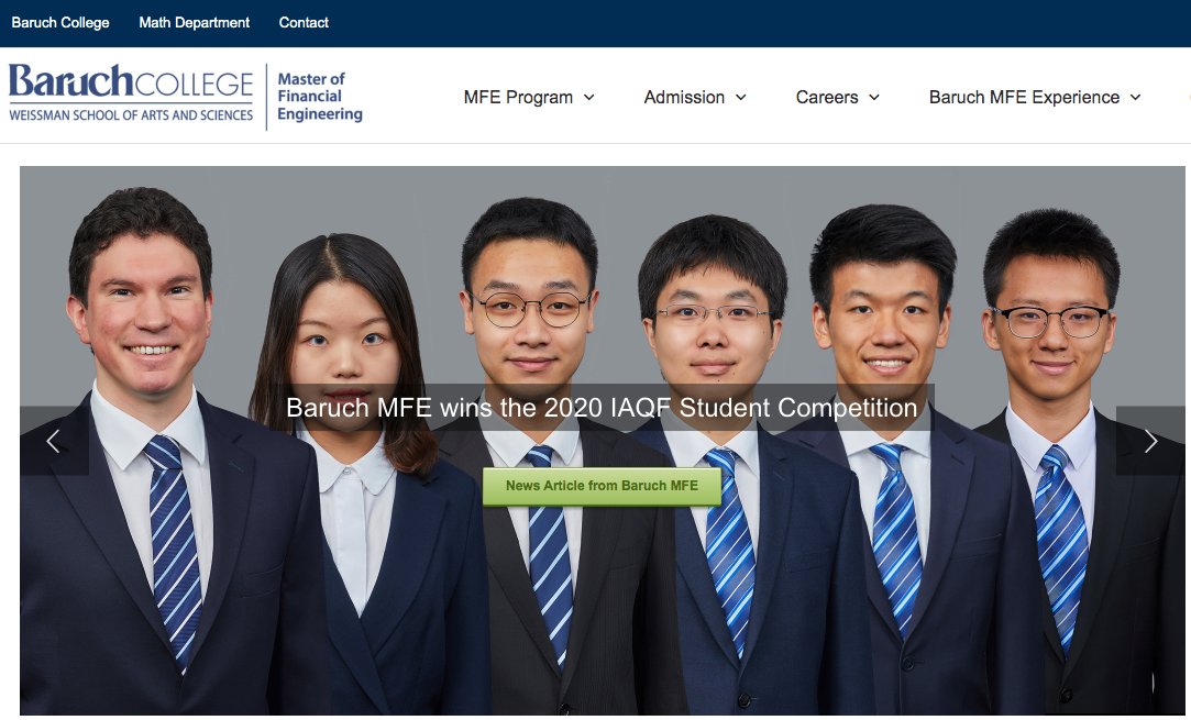Baruch Master Of Finance