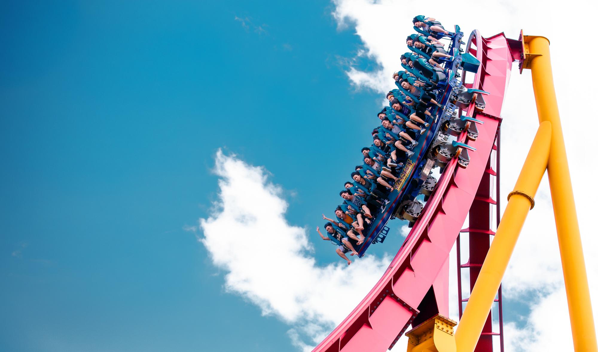 广州长隆垂直过山车有多恐怖