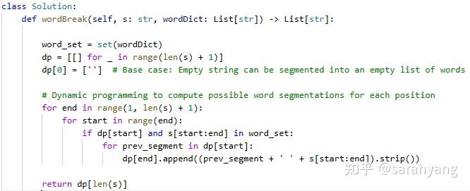Leetcode 140. Word Break II(DP & Backtracking) - 知乎