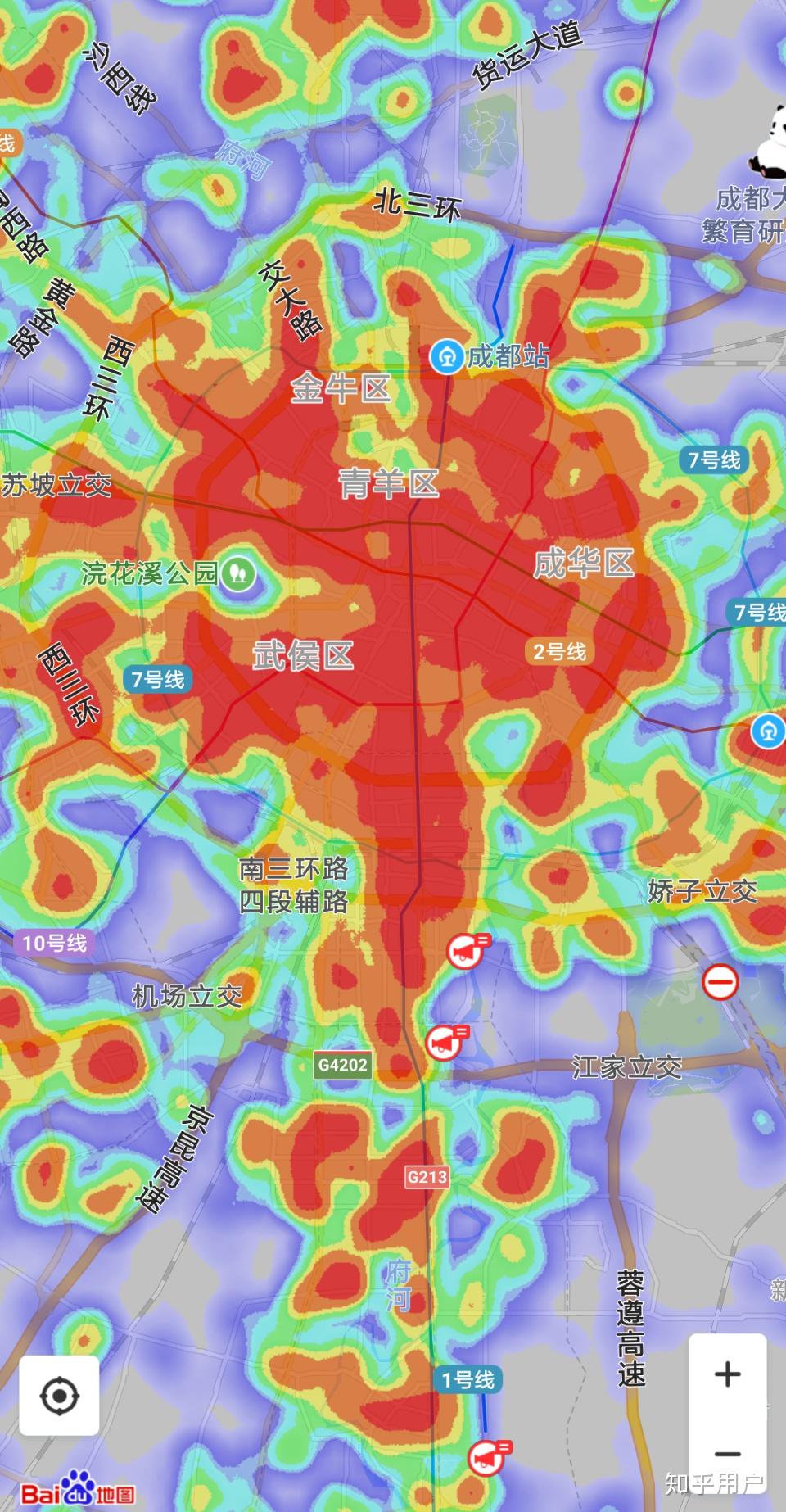 百度热力图地图城市图片