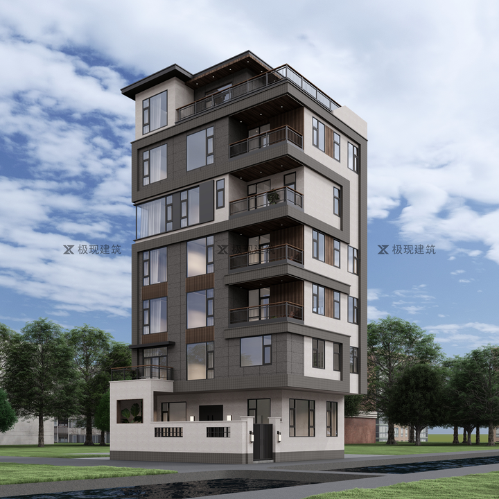 广东汕头丨六层半现代风格自建别墅 - 知乎