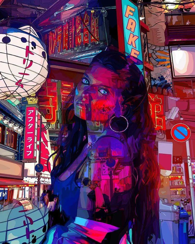 有什么赛博朋克风格的图片或者壁纸? - 知乎