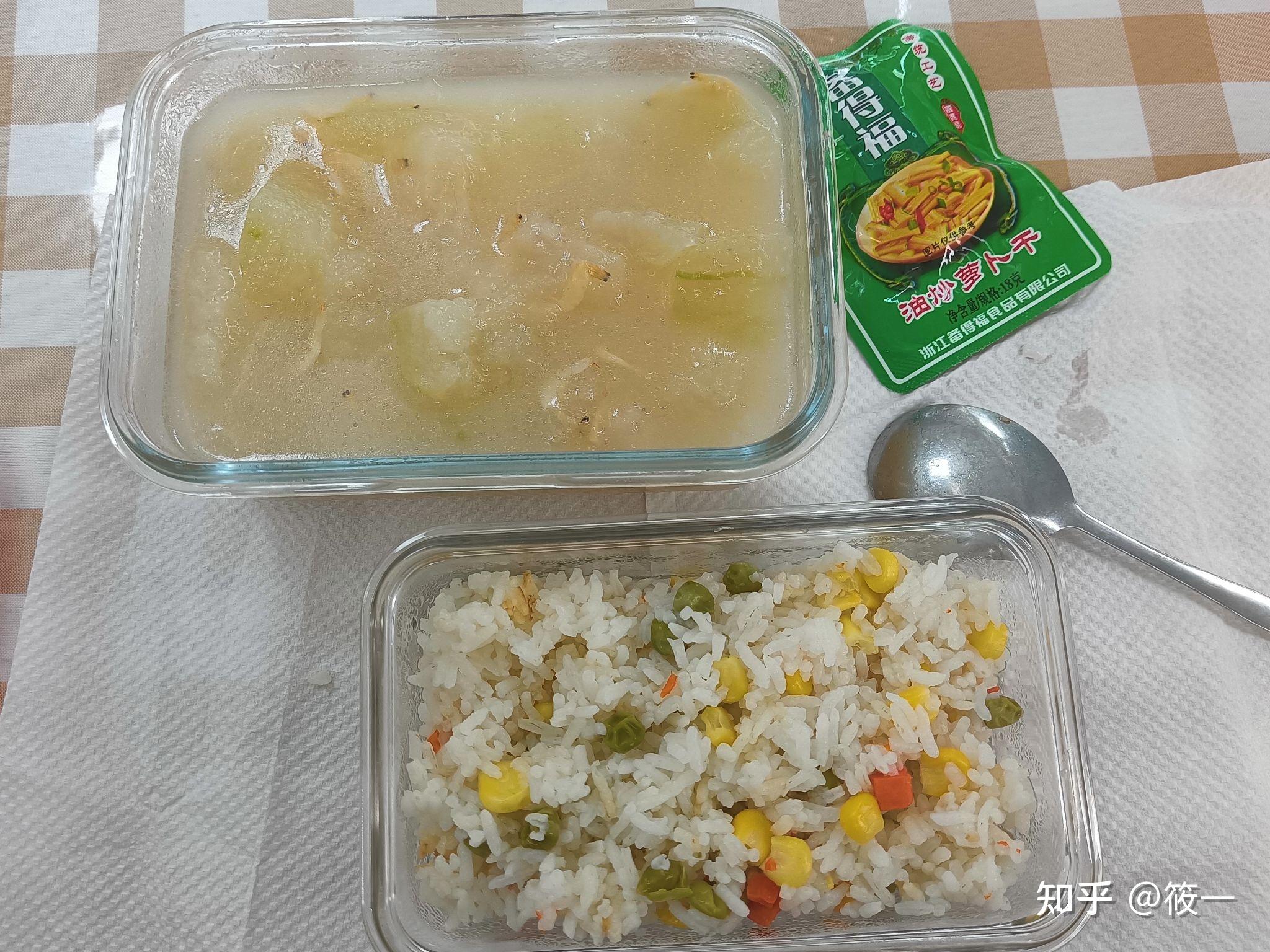 中午需要自己帶飯,在當天晚上做好第二天在公司微波爐加熱,那些菜適合