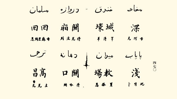 回族語言回回館雜字的一點發現