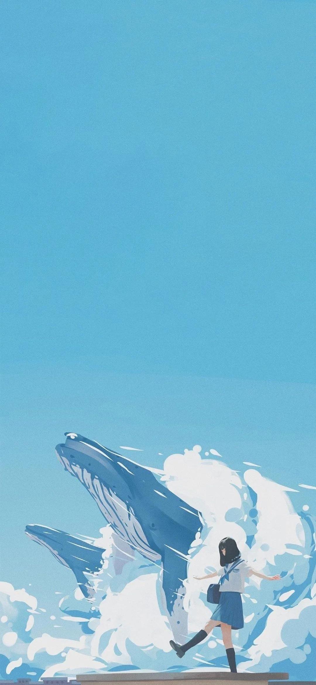 有哪些好看的全面屏手机壁纸或微信聊天背景图片