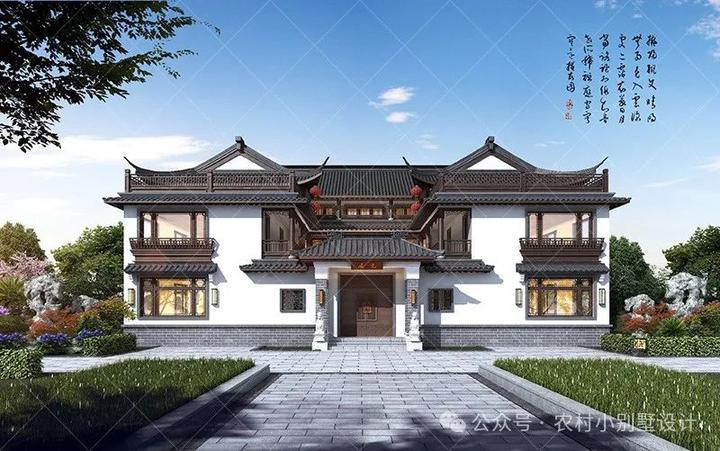 两层新中式四合院自建房别墅,22套四水归堂的二层中式合院自建房 - 知乎