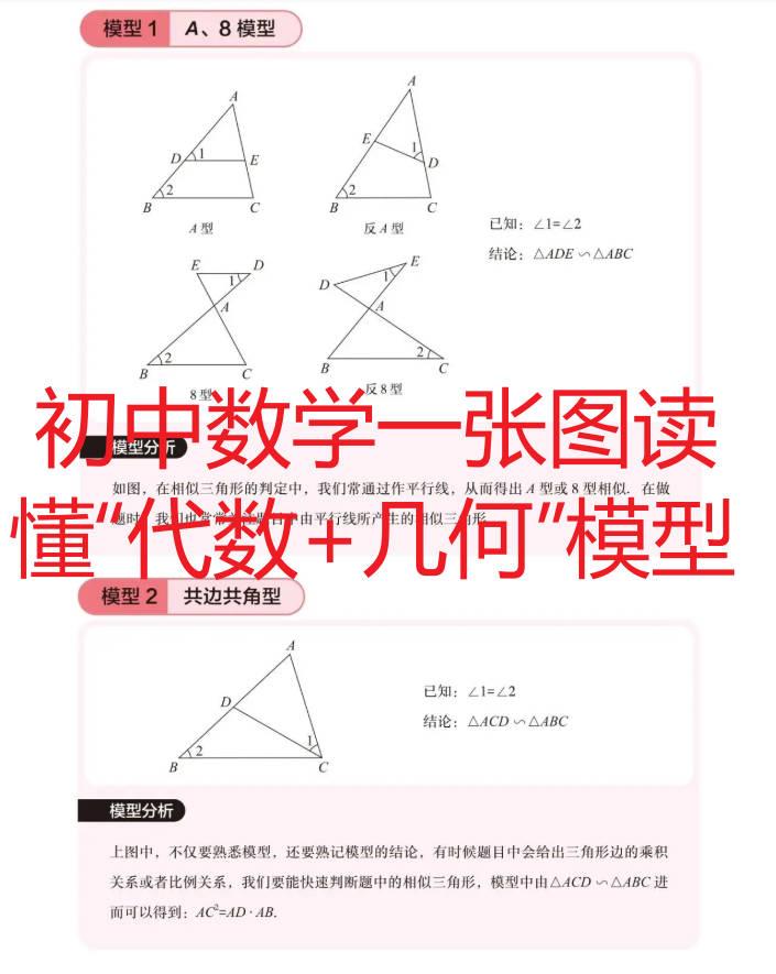 初中数学一张图读懂“代数几何”模型 知乎 