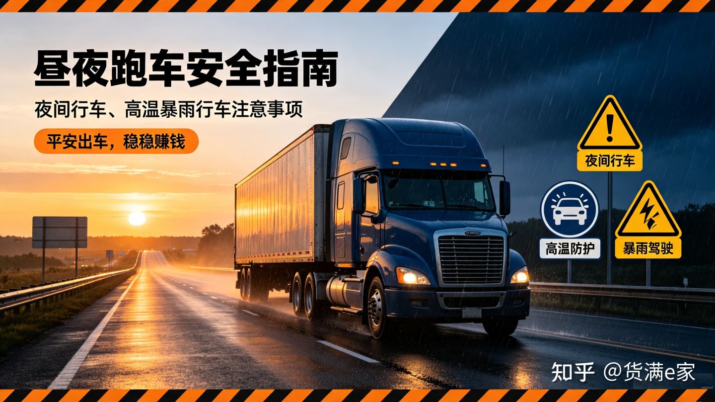 昼夜跑车安全指南:夜间行车、高温暴雨行车注意事项