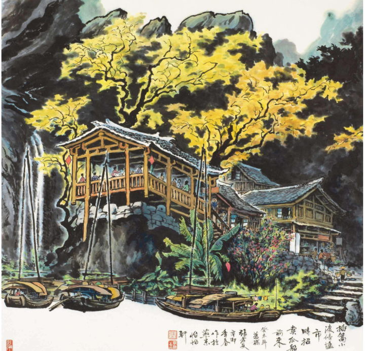 界画大家张孝友:代表作“矾楼夜市”被誉为惊世之作 - 知乎