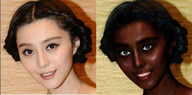 白人男和黑人女的小孩肤色是什么颜色