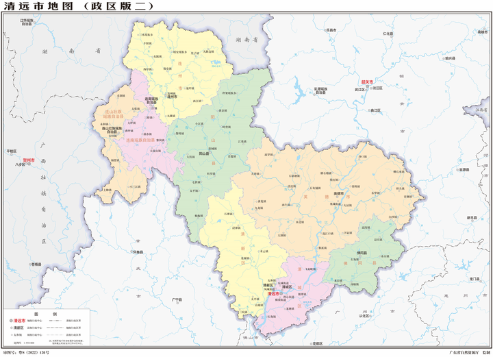 图文解读清远市行政和地理(含8个县区2023年高清地图) - 知乎