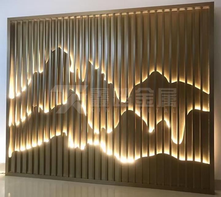 不锈钢大型山峦造型景墙 山峦屏风 - 知乎
