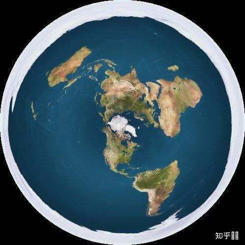 如何评价这张地平论者的世界地图? - 知乎