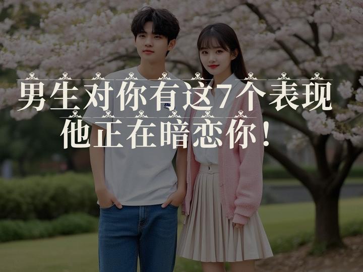 男生暗恋你的7个迹象!