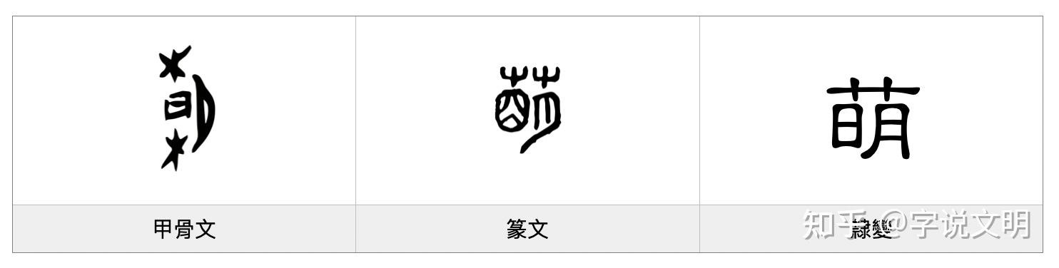 萌——每日一字·艸部字 - 知乎