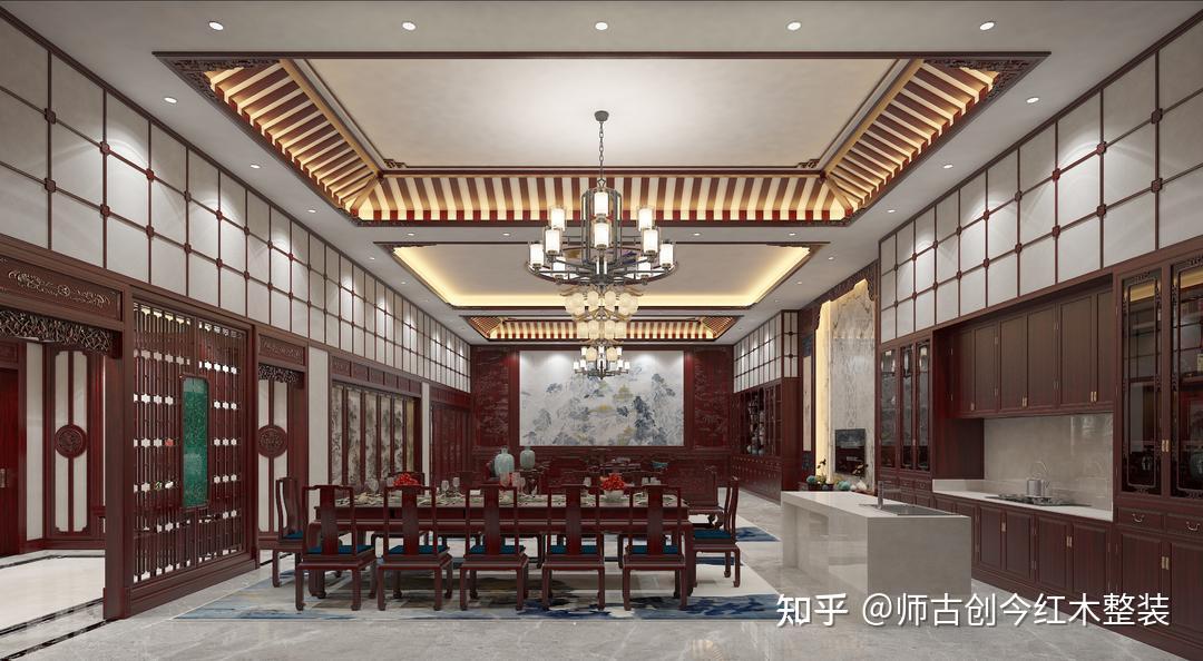 别墅红木装修,在力与美之间达成统一 - 知乎