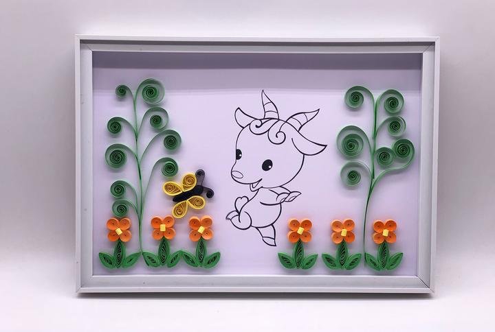 教你手工制作创意衍纸画小羊,喜欢生肖作品的同学可不要错过啦!