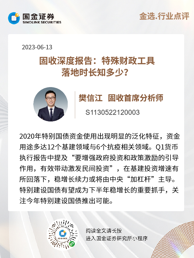 固收樊信江|固收深度报告:特殊财政工具落地时长知多少? - 知乎