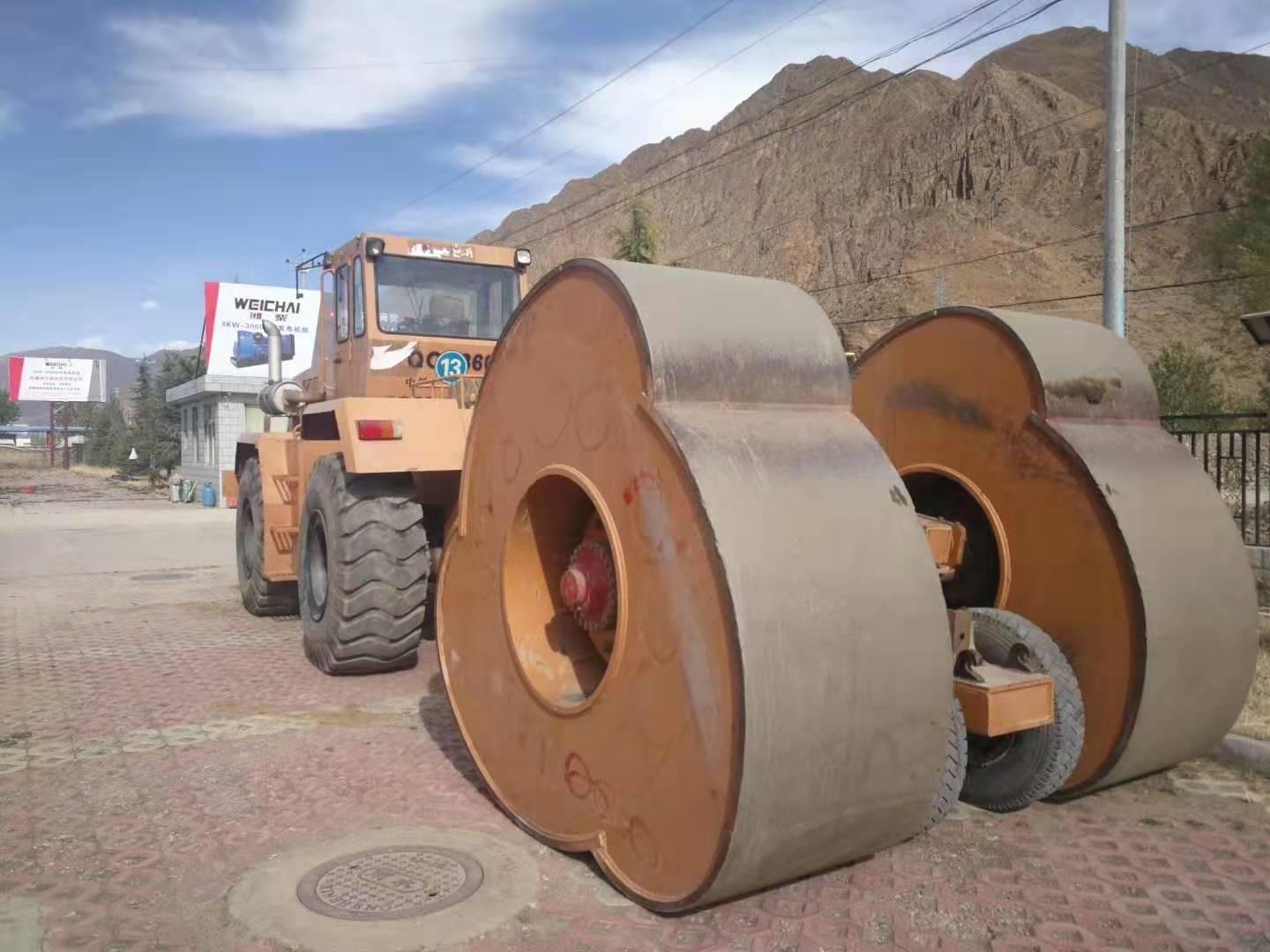 水量比较高的土石方压实 哈威冲击碾液压夯 科技改变生活专注冲击碾压