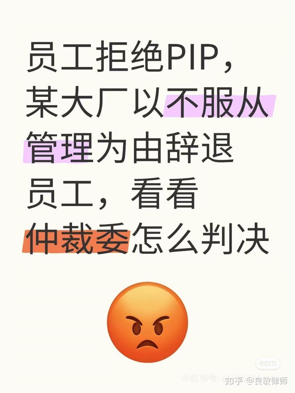 公司以拒绝PIP，不服从管理为由辞退员工，败诉赔偿- 知乎