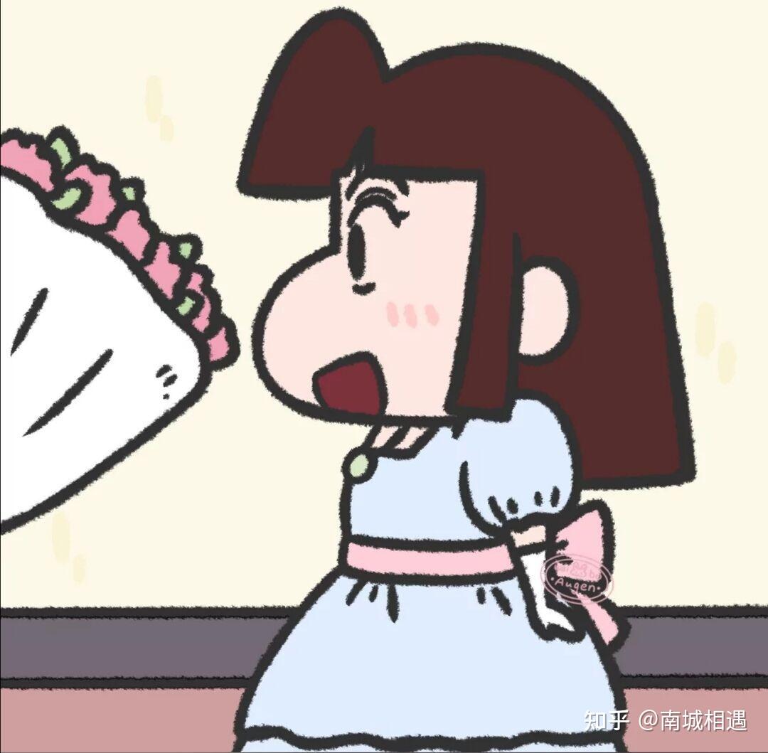 谁有蜡笔小新的手捧花情头? - 知乎