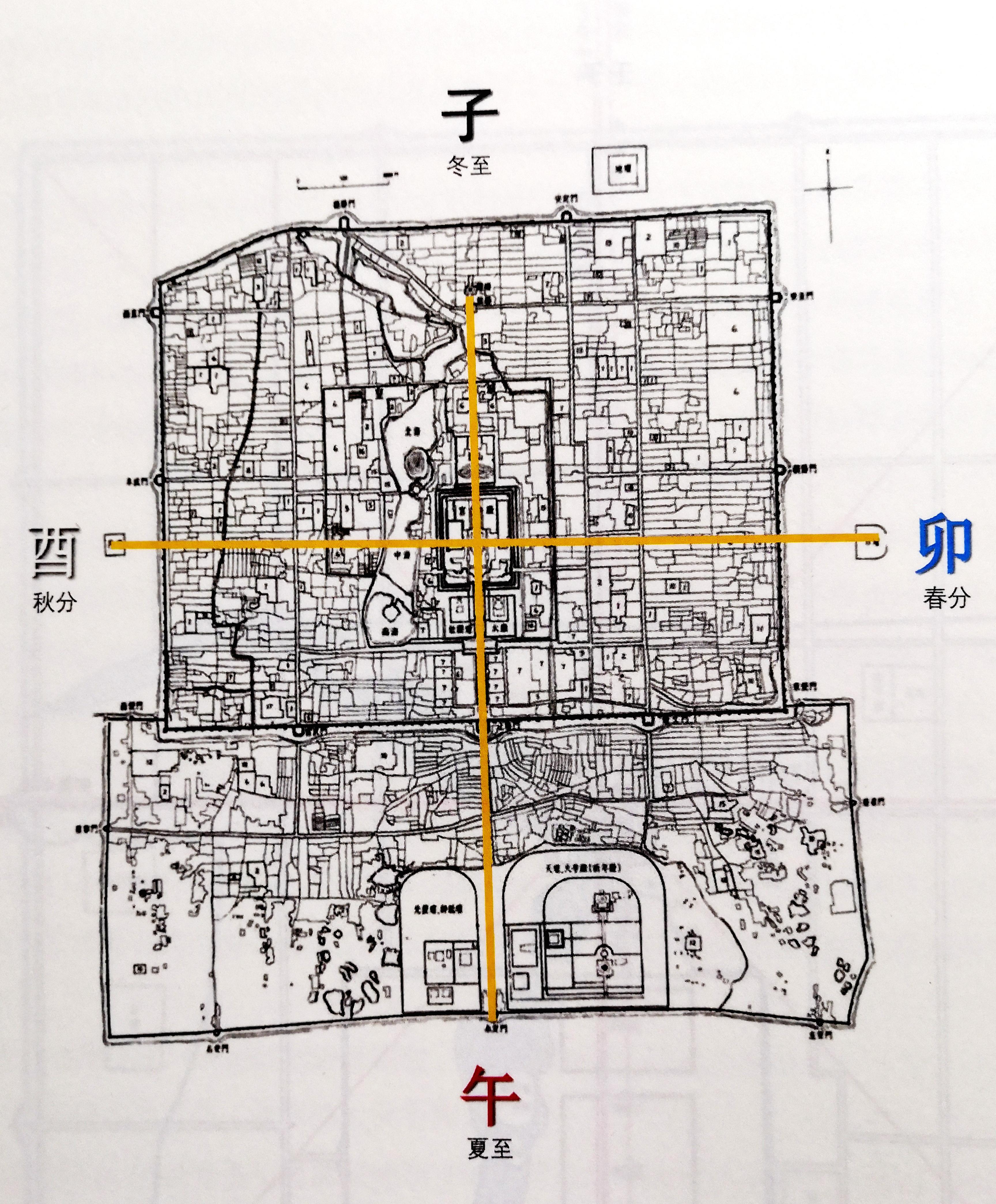 北京钟鼓楼平面图图片