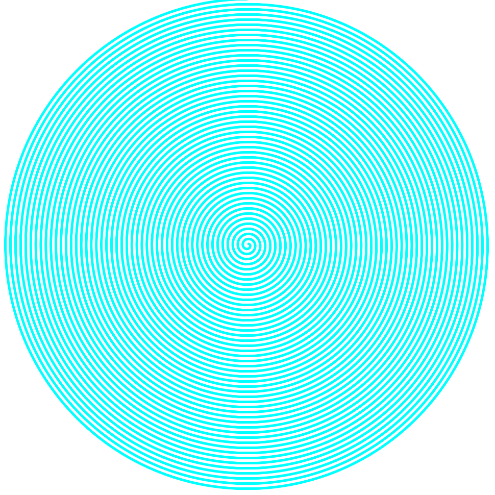 阿基米德螺旋线(等速螺旋线)的画法?