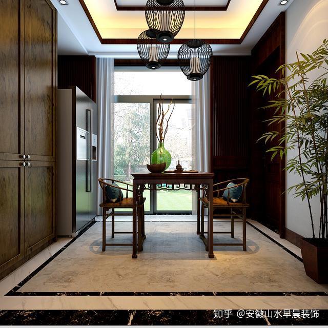 新中式——合肥柏悦公馆,别墅方案 369平米 - 知乎