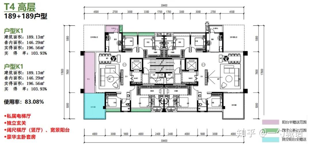 建面108-189平?新世界里仁境新平层户型初看|城语户型 - 知乎