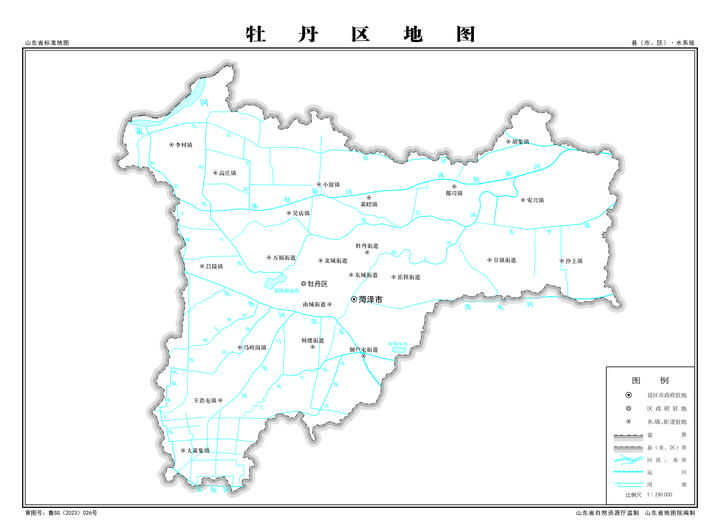 菏泽市牡丹区地图