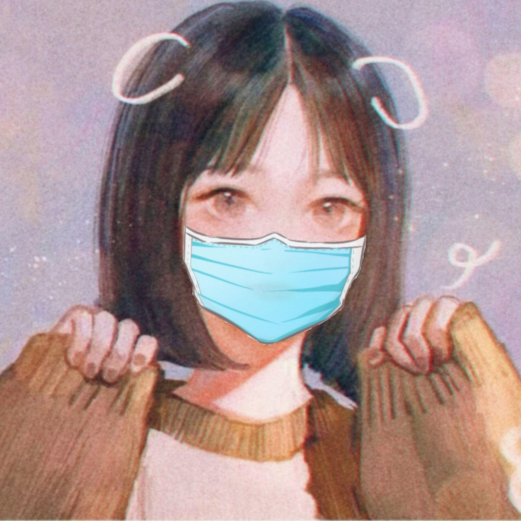 有没有戴口罩的女生头像?