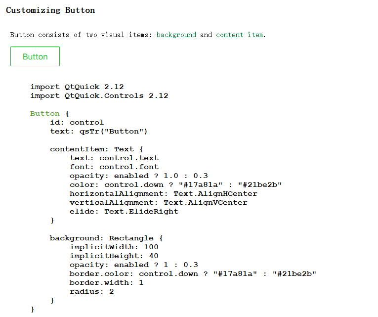 Button Group Example Qml Qml组件化编程1-按钮的定制与封装 - 知乎