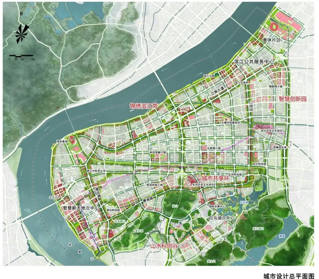 杭州市滨江区分区总体城市设计公示,来了! - 知乎