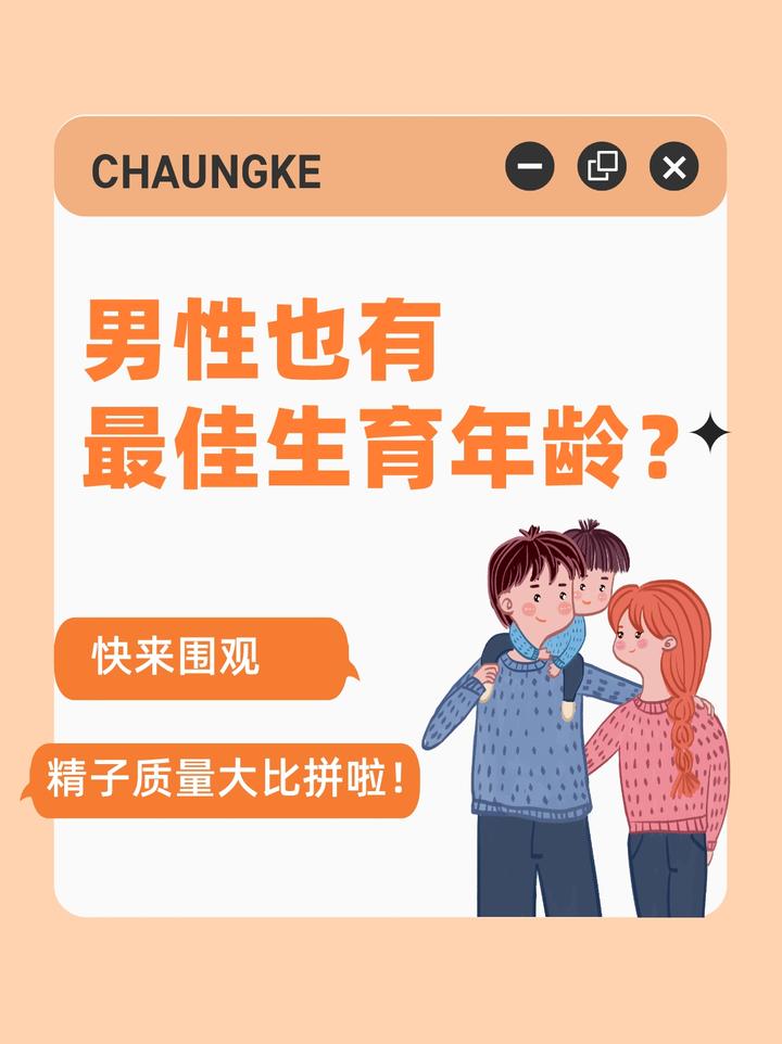 男性也有最佳生育年龄?快来围观,精子质量大比拼啦!