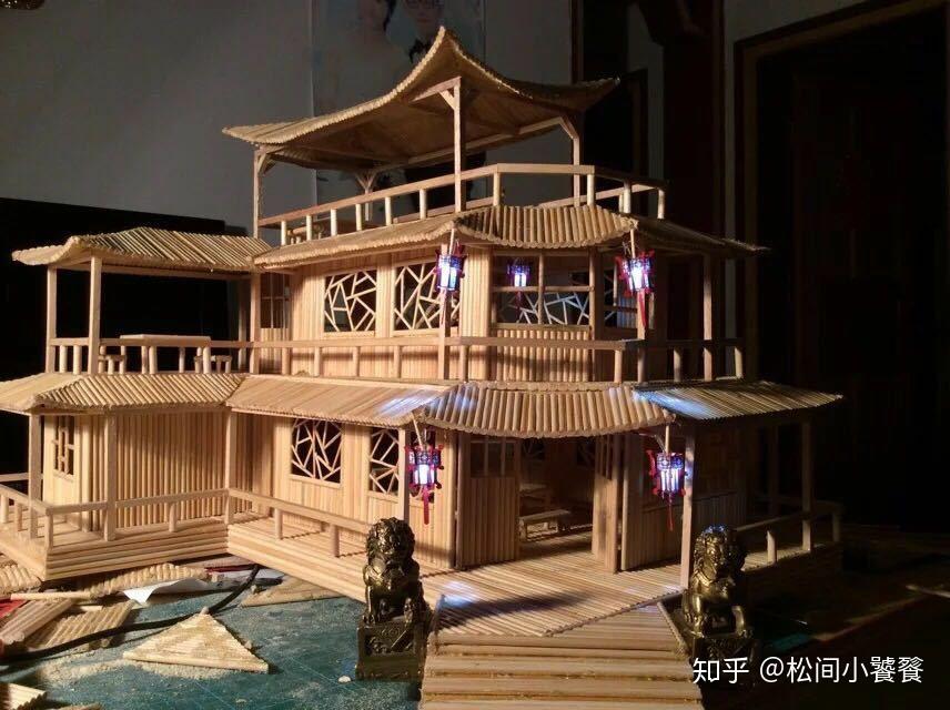 如何用筷子竹签做一个古建筑? - 知乎