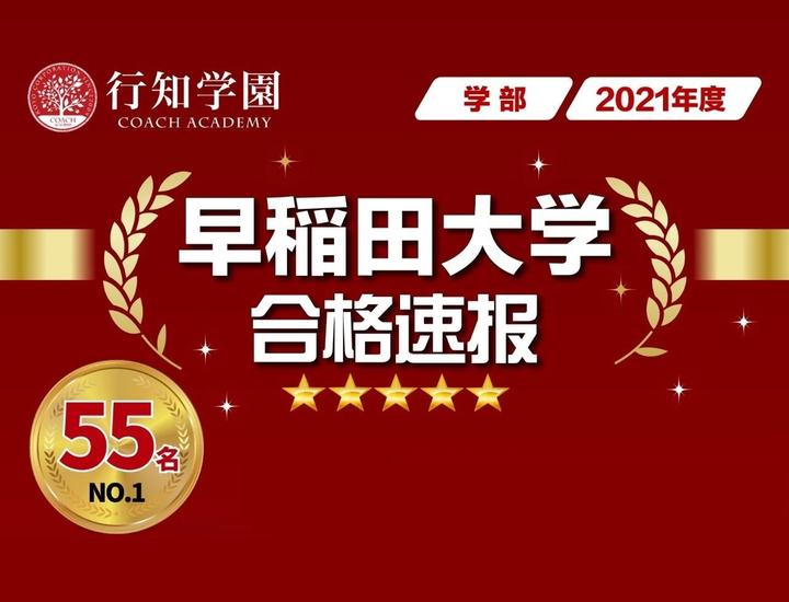 2021年度合格速报丨行知55名学子合格早稻田大学学部（内附校内考分析