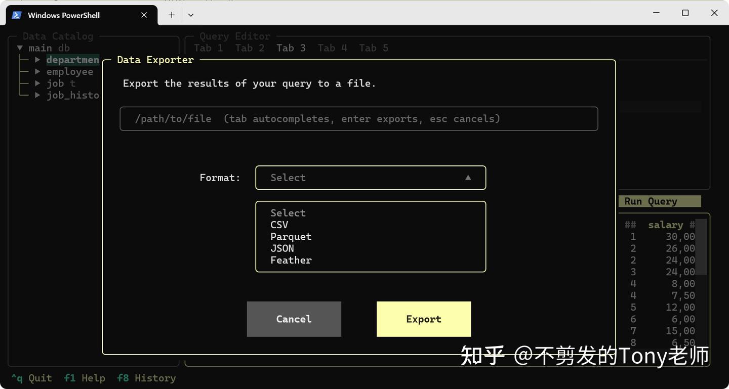 Harlequin:一款基于终端的SQL开发工具 - 知乎