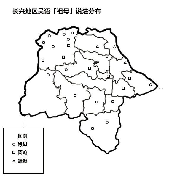 长兴地区方言祖母说法的地理分布- 知乎