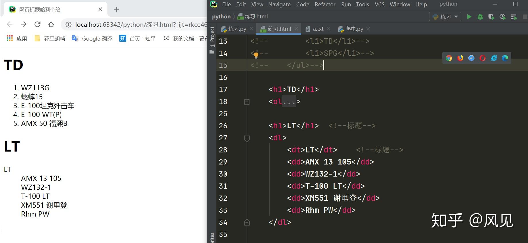 前端HTML -- 列表标签 - 知乎