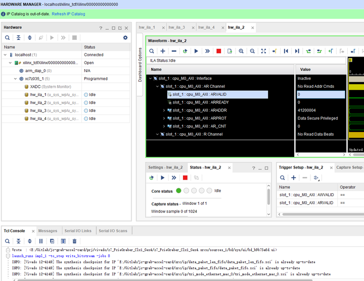 Fpga debug core ila was not detected 