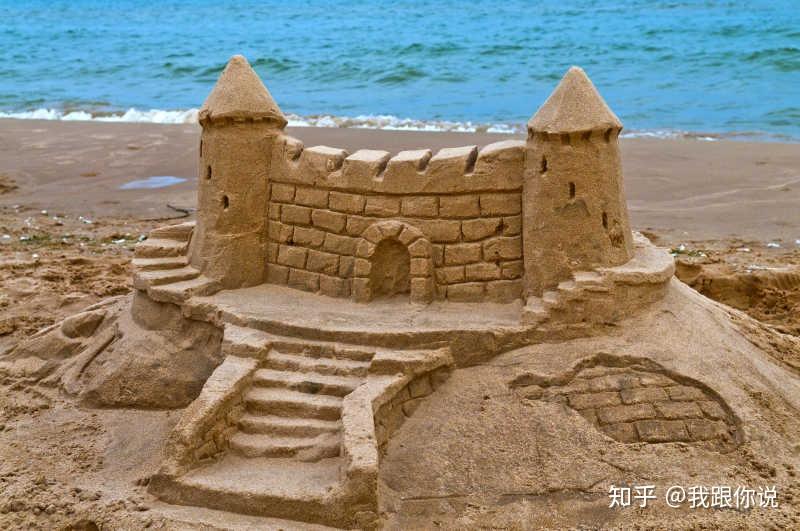 简易沙子城堡图片