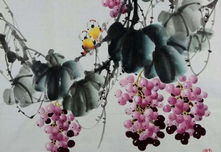 石芳大写意花鸟画 潇洒不俗 饶有意趣