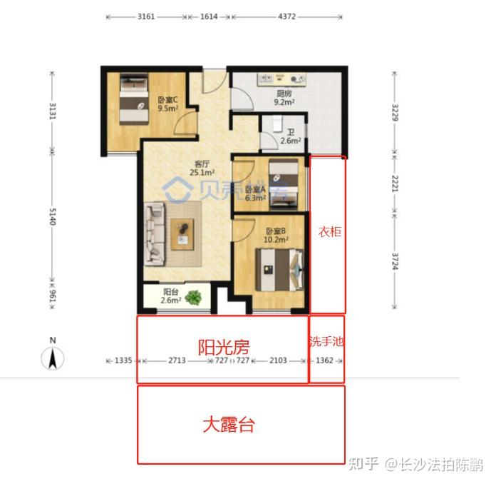 法拍捡漏:你以为是2房,其实是4房! - 知乎