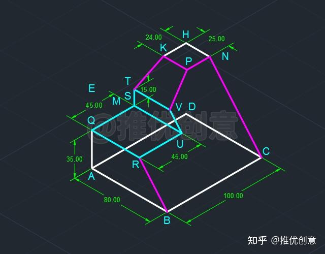 有誰知道正等軸測圖怎麼畫的嗎求大佬告知